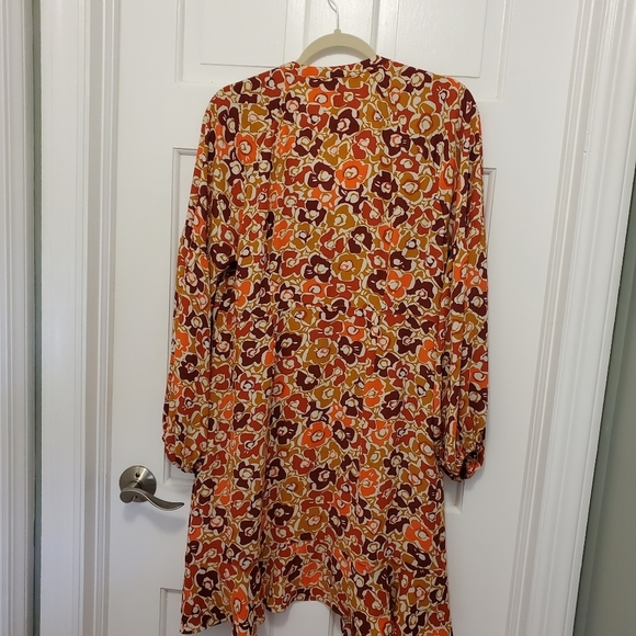 CAbi "Daydream" A-Line Midi Dress Size Medium, Style #4238, Colorful, Autumn - Picture 12 of 14